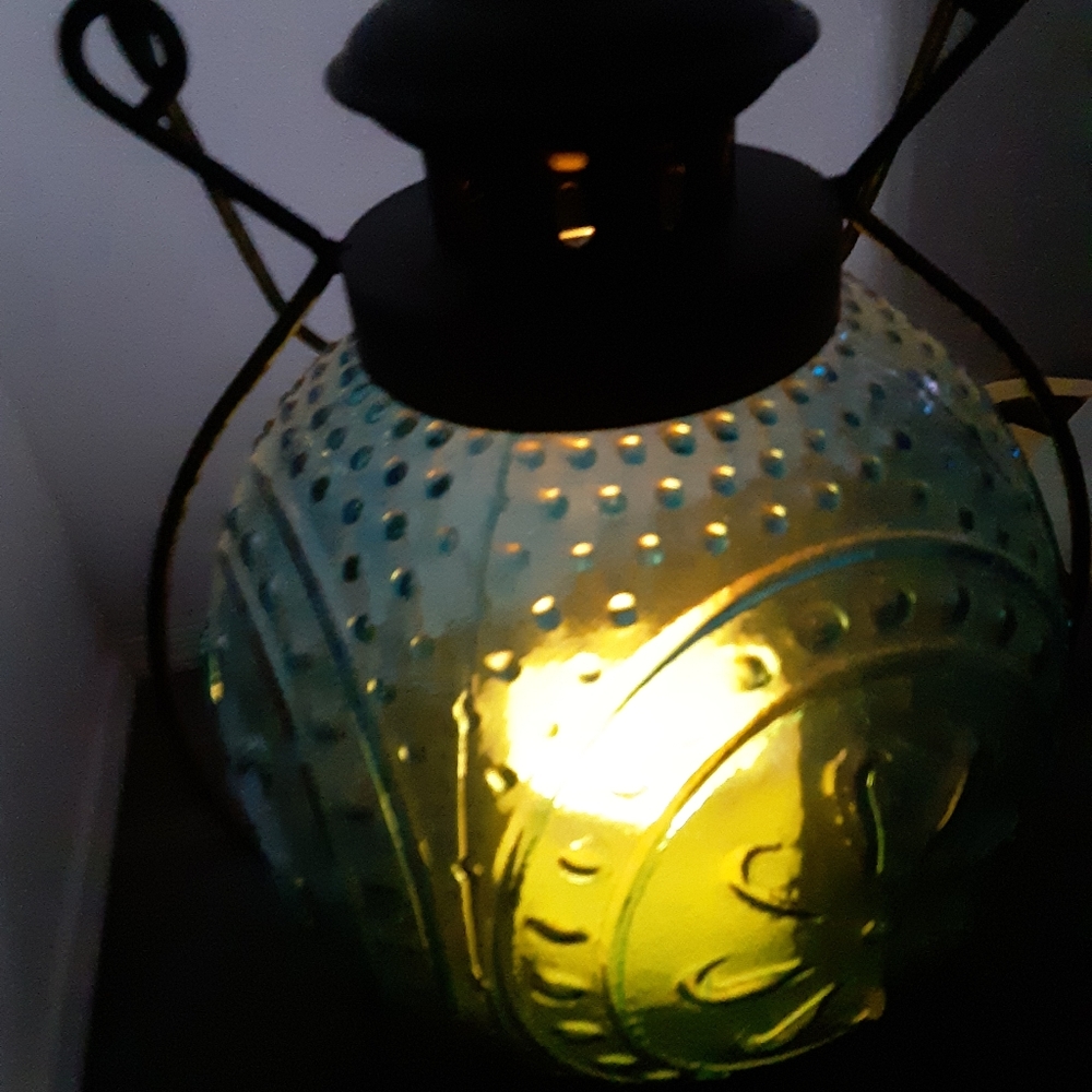 👀✨Lantern blue battery operated✨